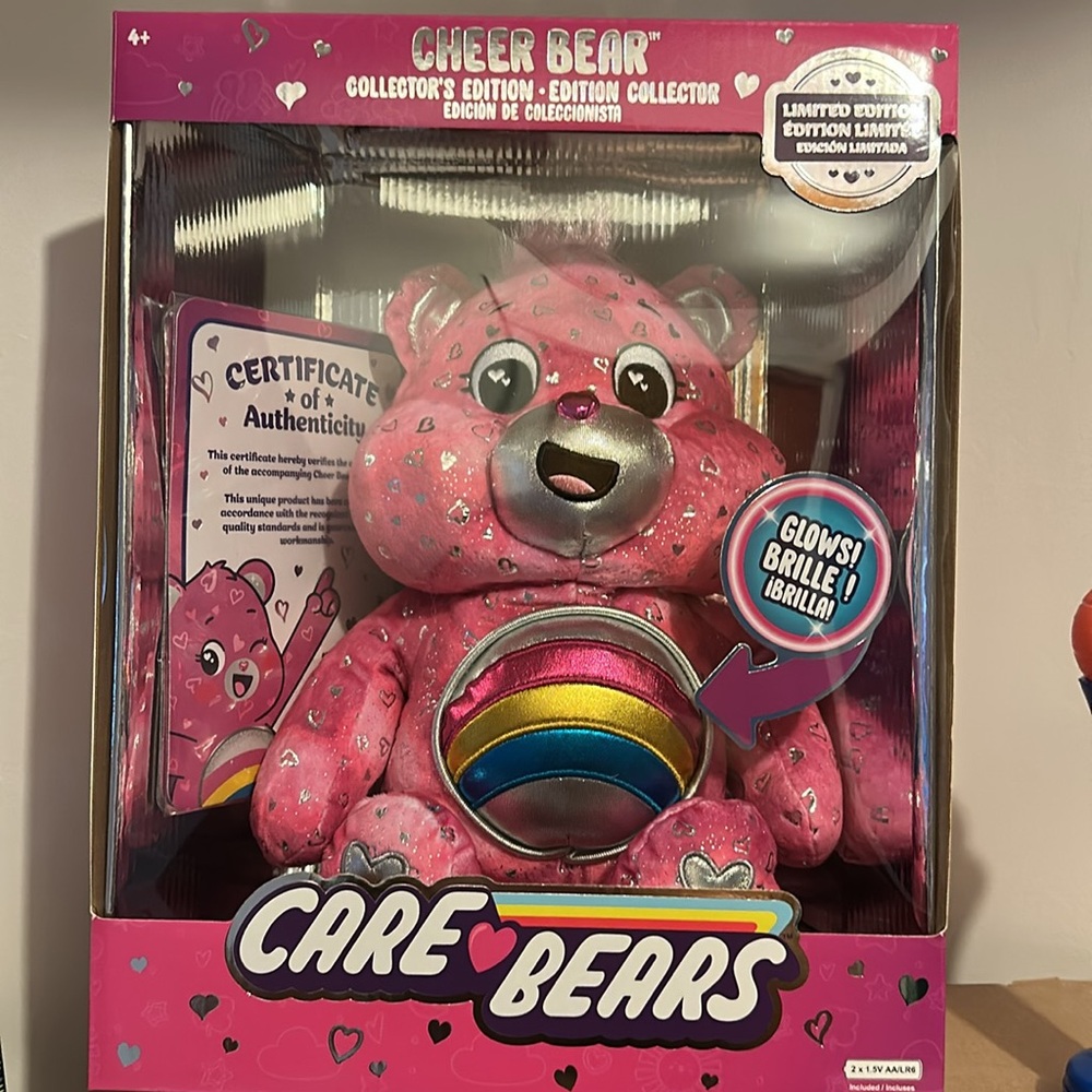 Care Bears Cheer Plush Toy Stuffed Animal collector edition 14 inch
